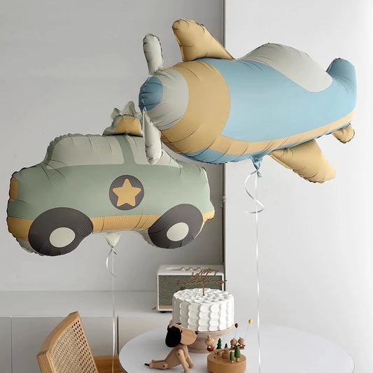 Balloon Rainbow Police Car Plane Bear Birthday Party Decoration